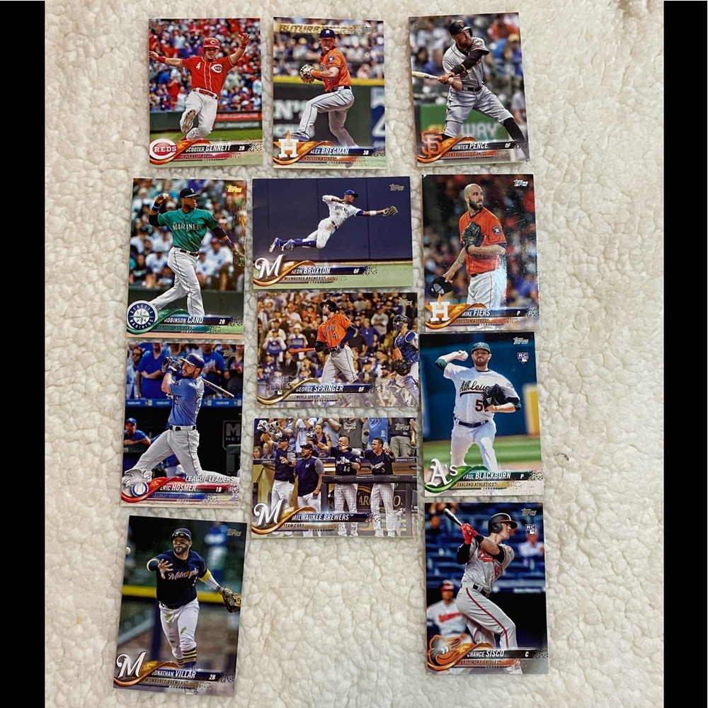 12 TOPPS Baseballcards